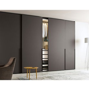 Ace Diseño personalizado Azul <span class=keywords><strong>Blanco</strong></span> Mate Lacado Almacenamiento Puerta corredera <span class=keywords><strong>Armario</strong></span> con panel de puerta azul <span class=keywords><strong>Armario</strong></span> de madera - Product Image 4