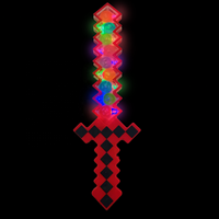 Bâtons fluorescents en caoutchouc souple anti-casse pour enfants Protection des yeux Matériau léger doux Conception de couteaux militaires