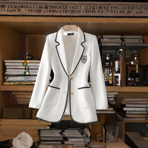 OMMiZ, superventas, chaqueta Formal cómoda para oficina para mujer, traje de abrigo informal con forro de poliéster antibolitas y anticontracción - Product Image 3