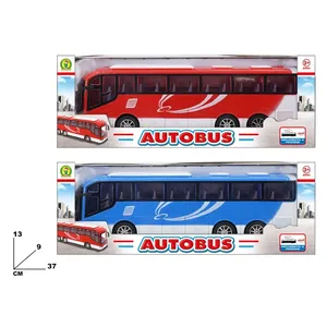 Bus jouet pour enfants de 37 cm, véhicule à pousser et à tirer, pour les enfants de 3 ans et plus - Product Image 1