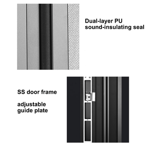 Portes <span class=keywords><strong>d</strong></span>'<span class=keywords><strong>entrée</strong></span> pivotantes en aluminium imperméables de style américain moderne pour villa ou hôtel, sécurité extérieure, design résidentiel - Product Image 5