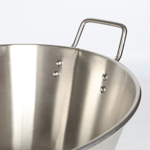Oem <span class=keywords><strong>Carnitas</strong></span> Cazo Mexicanos Pot Pan Wok Estufa de gas Quemador México Mexicano Triturado Cerdo Utensilios de cocina 201 Acero inoxidable Chef Lavabo - Product Image 3