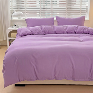 3D Flourish Pattern con colori semplici Draps di lusso En Set di biancheria da letto in poliestere Housse De Couette Set copripiumino di lusso - Product Image 4