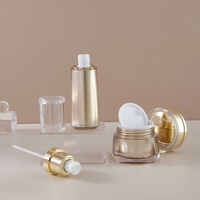 Ensemble de flacons et pots cosmétiques en plastique pour soins de la peau (40 ml, 100 ml, 50 g) – Lotion, essence, crème solaire, crème visage – Personnalisable avec logo et couleur