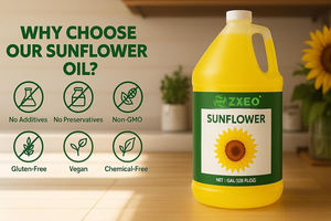 Huile de tournesol - Huile de cuisson saine pour la cuisine, la pâtisserie, la friture et plus encore - Transformée naturellement pour conserver <span class=keywords><strong>les</strong></span> antioxydants naturels - Product Image 4