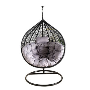 Factory Cheap Custom Fashion Outdoor Furniture Garden Modern <b>Hammock</b> Patio <b>Swing</b> Balcony Chair Woven Rattan Egg Chair With Stand - Product Image 3