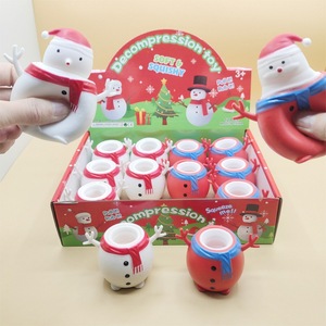 Mini Christmas <b>Popper</b> <b>Fidget</b> Toy Decompression Cup Unisex Stress Squeeze Ball Fun for Ages 5 to 7 Years - Product Image 1