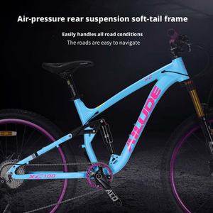 Bicicleta de Montaña XC100 de 27.5'' con Suspensión Completa de Aleación de Aluminio, Amortiguación de Aire, 10 Velocidades, Frenos de Disco de Aceite, para Dirt Jump y Freeride - Product Image 2