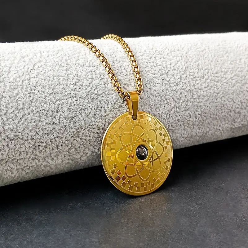 EMF Protection Scalar Energy bijoux en acier inoxydable collier d'énergie japonaise pendentif quantique