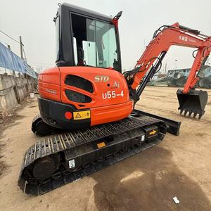 Pelle hydraulique d'occasion Kubota u55-4 sur chenilles prix d'usine machine lourde d'occasion pelle à u55-4 Kubota bon marché en stock - Product Image 1