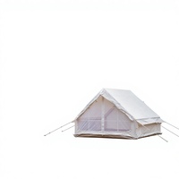 Tente de camping familiale portable quatre saisons, tissu Oxford imperméable, toit gonflable élégant pour 2 à 4 personnes, pour les voyages en plein air