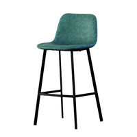 Factory Direct Sale Hotel High-End-Bar stuhl Luxus Cafe Möbel Metall Gold Leder Stoff High Bar Hocker Stühle