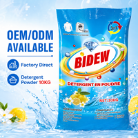 Détergent en poudre OEM 10 kg, haute mousse, parfum citron, pour le marché sénégalais