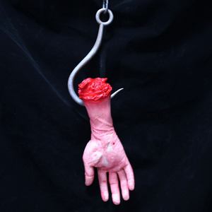 Mains effrayantes et sanglantes du mort-vivant, jambes de poisson d'horreur en latex, <span class=keywords><strong>masque</strong></span> de fantôme réaliste pour Halloween, <span class=keywords><strong>masque</strong></span> de <span class=keywords><strong>maison</strong></span> hantée - Product Image 4