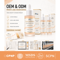 Sérum facial 5 en 1 au collagène 30 ml, hydratant, nourrissant, éclaircissant la peau, sérum à la nicotinamide, anti-taches, sérum éclaircissant pour le visage