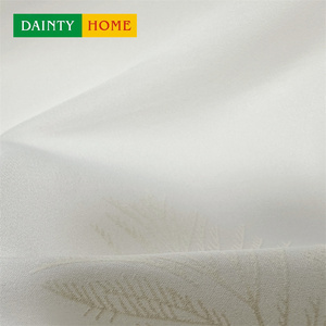 Tenda Trasparente <span class=keywords><strong>per</strong></span> Casa, Tinta Unita con Design Tridimensionale Intagliato a Salice, Voile Decorativo <span class=keywords><strong>per</strong></span> Finestre di Soggiorni - Product Image 5