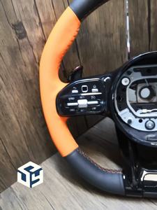 Volant en fibre de carbone pour Mercedes Benz, pour la mise à niveau des nouveaux modèles AMG C63 E63 <span class=keywords><strong>E55</strong></span> GT FLE GLS A35 GLB35 CLA G63 - Product Image 3