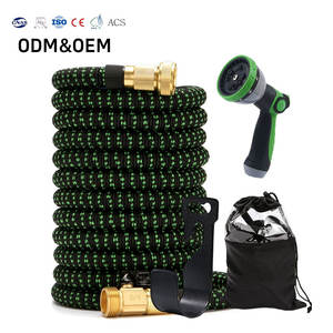 Nouveau design, tuyau d'arrosage extensible magique à 10 motifs, ensemble de 3/4'' de diamètre, matériau TPE/double latex, tuyau d'arrosage souple et flexible - Product Image 1