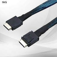 Cable OCuLink SFF-8611 4i a 4i de Alta Velocidad, 0.4m, 64Gbps, Cable de Datos para eGPU, Tarjeta Gráfica, NVMe, HBA, Servidor