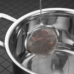 Infusore per Tè in Acciaio Inox 304 Lucidato, Design Moderno e Minimalista, Riutilizzabile, Sfera per Spezie, Sfera per Tè, Ideale per Hot Pot e Stufati - Product Image 4