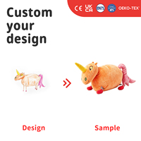Jouet en peluche personnalisé pour enfants, dessin sur mesure, animal en peluche, licorne, cadeau souvenir, service de fabrication OEM ODM