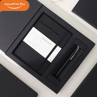 Coffret Cadeau Carnet A5 en Cuir PU avec Logo Personnalisé, Stylo Métallique Thermique à Cordon, Boîte Rigide de Luxe pour Entreprise et Bureau