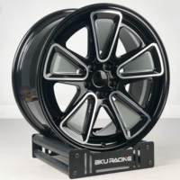 Jantes Bku forgées 5x130 pour Porsche 911 964 996 993 997 Macan Cayenne 955 958 17 18 19 pouces, jantes en alliage T6 à deux tons 8-13J