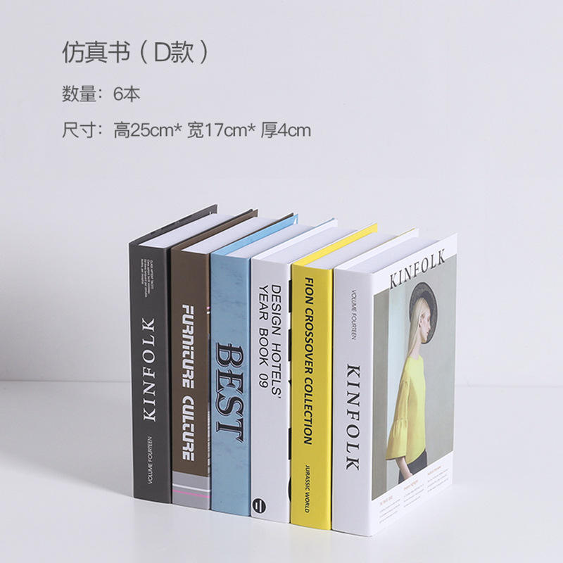 Type d ensemble de 6 livres artificiels (répartis au hasard)