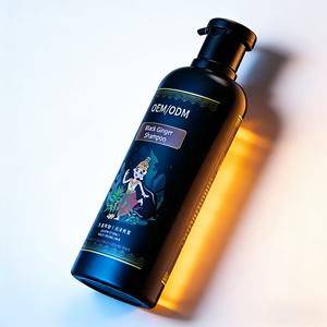 Champú Líquido Profesional Personalizable de Jengibre Negro OEM, Control de Caspa, Equilibrio de Grasa, Nutrición del Cuero Cabelludo, Cabello Sin Frizz - Product Image 4