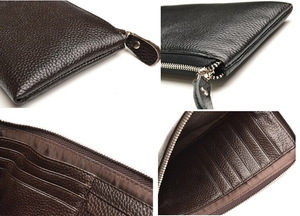 Ví Đựng Thẻ Tín Dụng Cho Nam Ví Dài Sổ Séc Gấp Đôi Da Thật - Product Image 6