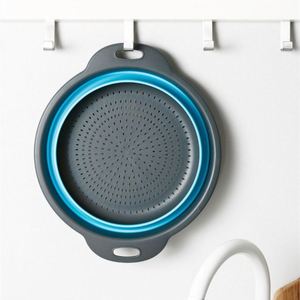 Popular Foldable Kitchen Drain Basket Most Popular Kitchen Accessories Food Silicone Washing <b>Sink</b> <b>Drainer</b> Made Plastic - Product Image 3
