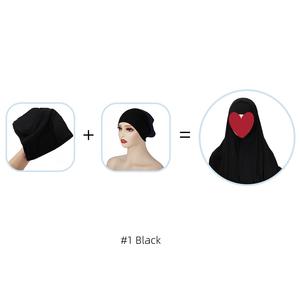 Zifeng OEM Soft Base Hat <span class=keywords><strong>et</strong></span> la même combinaison de couleurs pour la commodité des femmes Set Écharpe modale en coton mercerisé de couleur unie - Product Image 6