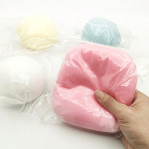 2026 Wholesale Cute Jumbo Mint Strawberry Fluffy <b>Slime</b> Squishy Ball Moldable Slow Rebound Stress Relief Fidget <b>Toy</b> - Product Image 4