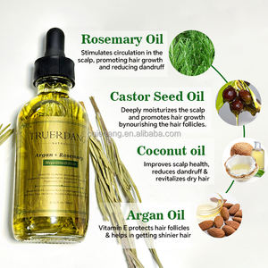 自社ブランド育毛用ローズマリーオイル健康な頭皮ビオチン栄養育毛血清強化ヘアトリートメントオイル - Product Image 2