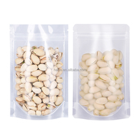 Paquet Bolsas Plasticas sac à fermeture éclair Transparent pochette debout pour Snack écrou emballage alimentaire sac transparent en plastique