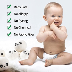 Tendance 2024 Nouveautés Bestseller SANYUAN Boules de séchage en laine biologique naturelle Réduire le temps de séchage 6 Pack XL 100% Mouton de Nouvelle-Zélande - Product Image 6