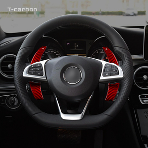 Palettes de changement de vitesse au volant en fibre de carbone forgée pour BENZ W205 E <span class=keywords><strong>D</strong></span> CLA GLC T-carbon – Vente directe usine - Product Image 3