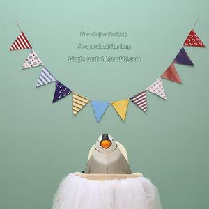 Drapeau de bannière de fanion drapeau de triangle coloré pour la fête de bienvenue de douche de bébé - Product Image 2