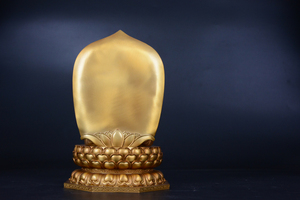 宗教的なブロンズメッキ三宝仏像デジタルプリント動物彫刻鋳造クリスマスメタルアートギフト - Product Image 5