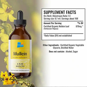 OLLI OEM/ODM Logo Label pribadi Vegan organik tetes mulein cairan suplemen nutrisi kesehatan dengan harga terbaik - Product Image 2