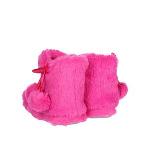 Pantoufles d'hiver Disney Mickey Mouse pour filles, bottines en peluche douce fuchsia, confortables pour l'intérieur - Product Image 2