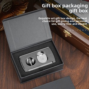 Portable moderne trois-en-un plat carré écologique coupe-cigare multifonctionnel en alliage de Zinc tranchant lisse perceuse accessoire pour - Product Image 4