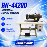 Machine à coudre industrielle OREN à double aiguille pour sièges de canapé en cuir, à lit plat, à commande manuelle et informatisée, en acier inoxydable