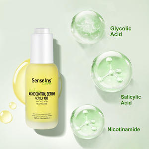 Serum Wajah Anti Jerawat Asam Glikolat Label Pribadi Organik, Perbaikan Jerawat Lembut, Anti Jerawat, Mengecilkan Pori-pori, Melembapkan, Sesuaikan Logo Anda - Product Image 4