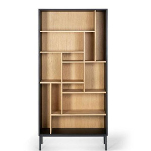 Estantería <span class=keywords><strong>de</strong></span> <span class=keywords><strong>madera</strong></span> negra moderna para el hogar, la Oficina, la sala <span class=keywords><strong>de</strong></span> estar o el dormitorio, estantería <span class=keywords><strong>de</strong></span> <span class=keywords><strong>pared</strong></span> - Product Image 6