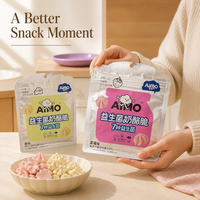 Aimo Gaufrettes Croustillantes Sucrées - Saveur Fromage & Fruité - 27 Grammes - Prêtes à Servir - Durée de Conservation 12 Mois - En Conserve