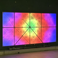 Panneau de sol de danse LED octogonal, changement de couleur RVB, carrelage de sol en verre trempé, lumière de piste de danse pour scène, mariage, décoration d'événements