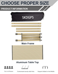 <span class=keywords><strong>Tavolo</strong></span> <span class=keywords><strong>da</strong></span> Picnic pieghevole in alluminio di buona qualità <span class=keywords><strong>tavolo</strong></span> <span class=keywords><strong>da</strong></span> <span class=keywords><strong>campeggio</strong></span> quadrato pieghevole in alluminio - Product Image 5