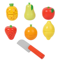 Groothandel Kinderen Speelgoed Houten Fruit Groente Snijset Vroeg Onderwijs Leuk Keuken Eten Puzzel Speelgoed