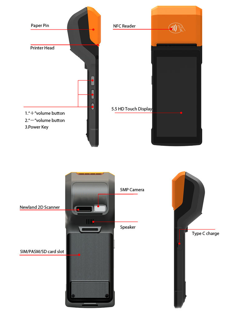 Turnkey Solutions New Balance 720 Verte 4G Airtime POS Android